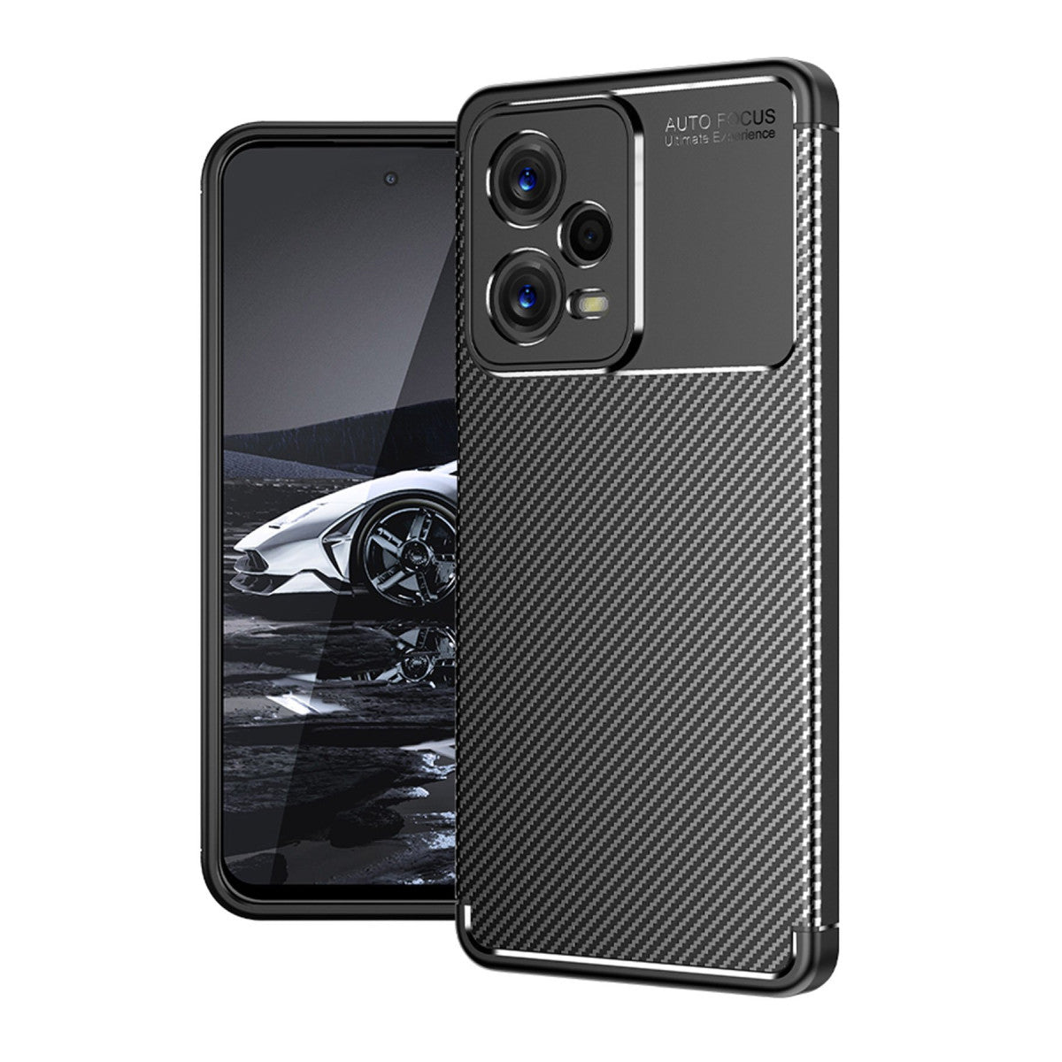 Newface Xiaomi Poco X5 5G Kılıf Auto Focus Karbon Kapak