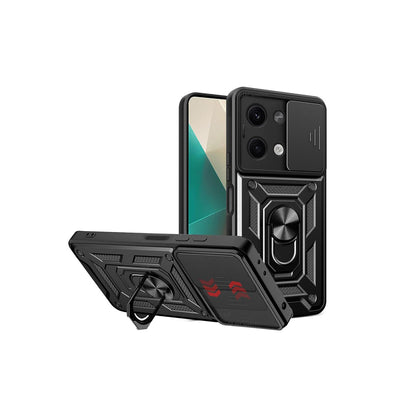 Newface Xiaomi Poco X6 Kılıf Pars Lens Yüzüklü Silikon