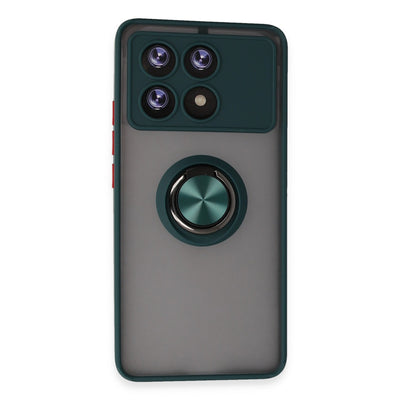 Newface Xiaomi Poco X6 Pro Kılıf Montreal Yüzüklü Silikon Kapak