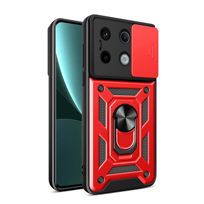 Newface Xiaomi Poco X6 Pro Kılıf Pars Lens Yüzüklü Silikon