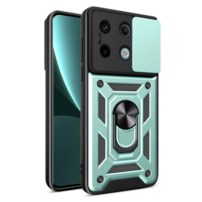 Newface Xiaomi Poco X6 Pro Kılıf Pars Lens Yüzüklü Silikon