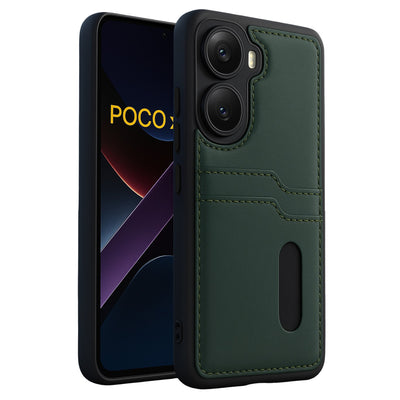 Newface Xiaomi Poco X7 Pro Kılıf Sara Kartvizitli Deri Kılıf
