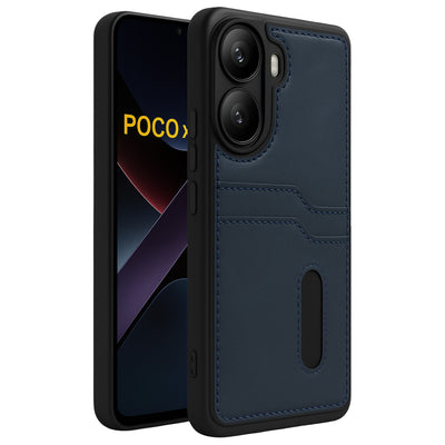 Newface Xiaomi Poco X7 Pro Kılıf Sara Kartvizitli Deri Kılıf