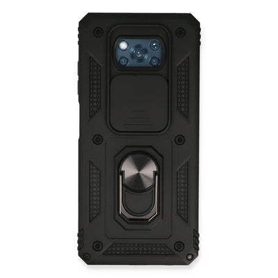 Newface Xiaomi Pocophone X3 Kılıf Pars Lens Yüzüklü Silikon