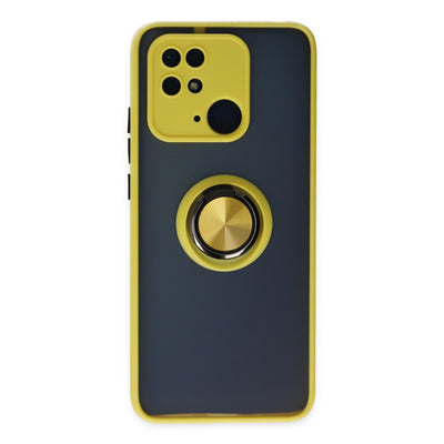 Newface Xiaomi Redmi 10C Kılıf Montreal Yüzüklü Silikon Kapak