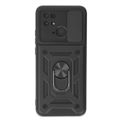 Newface Xiaomi Redmi 10C Kılıf Pars Lens Yüzüklü Silikon