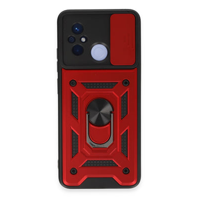 Newface Xiaomi Redmi 12C Kılıf Pars Lens Yüzüklü Silikon