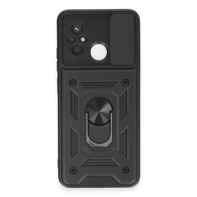 Newface Xiaomi Redmi 12C Kılıf Pars Lens Yüzüklü Silikon