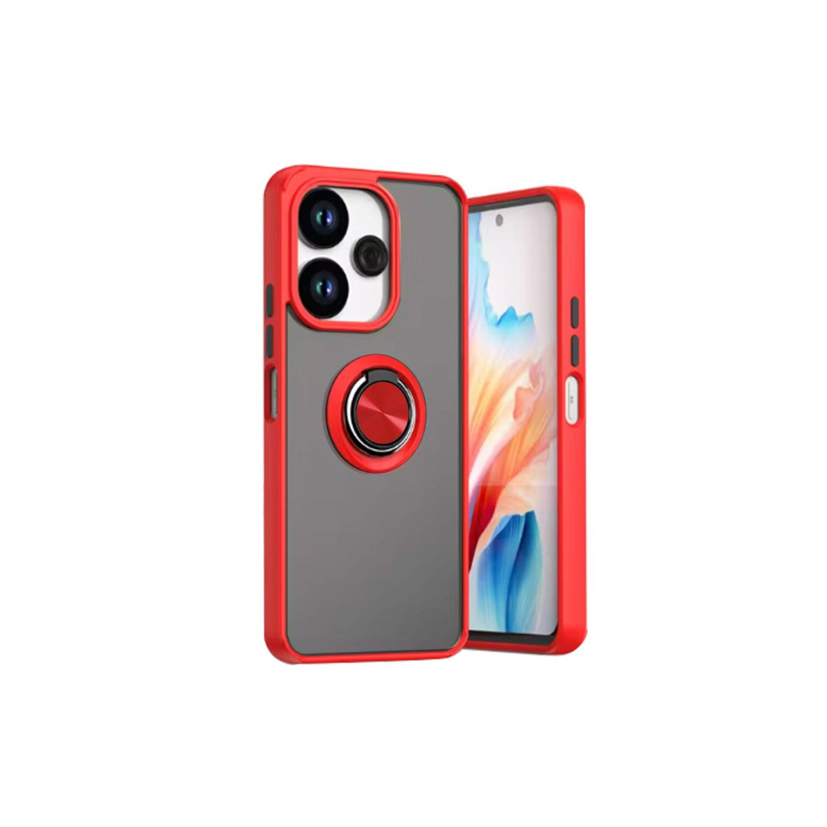 Newface Xiaomi Redmi 13 4G Kılıf Montreal Yüzüklü Silikon Kapak