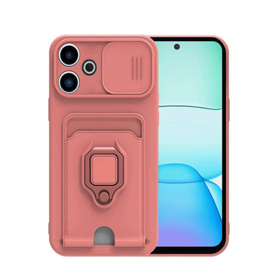 Newface Xiaomi Redmi 13 4G Kılıf Zuma Kartvizitli Yüzüklü Silikon