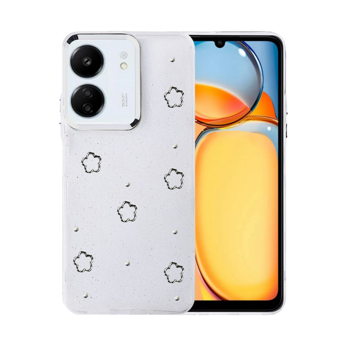 Newface Xiaomi Redmi 13C Fiyonk Desenli Kapak