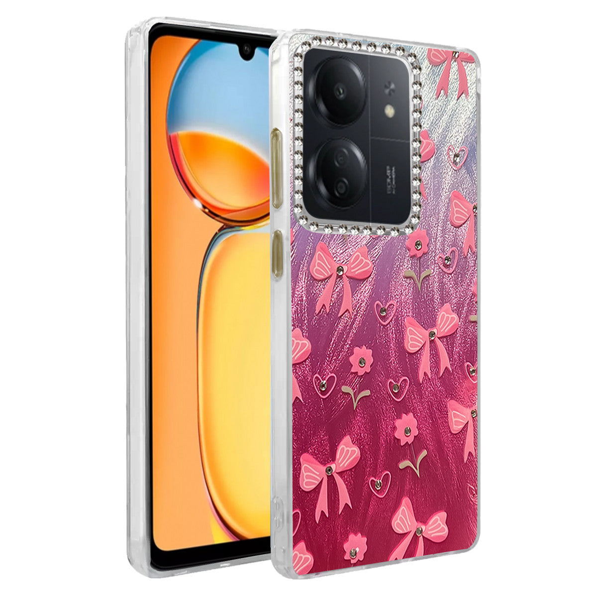 Newface Xiaomi Redmi 13C Kılıf Blade Aynalı Desenli Kapak
