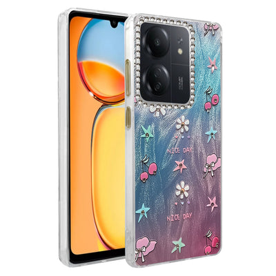 Newface Xiaomi Redmi 13C Kılıf Blade Aynalı Desenli Kapak