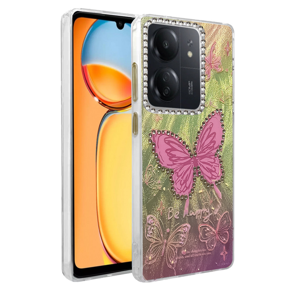 Newface Xiaomi Redmi 13C Kılıf Blade Aynalı Desenli Kapak