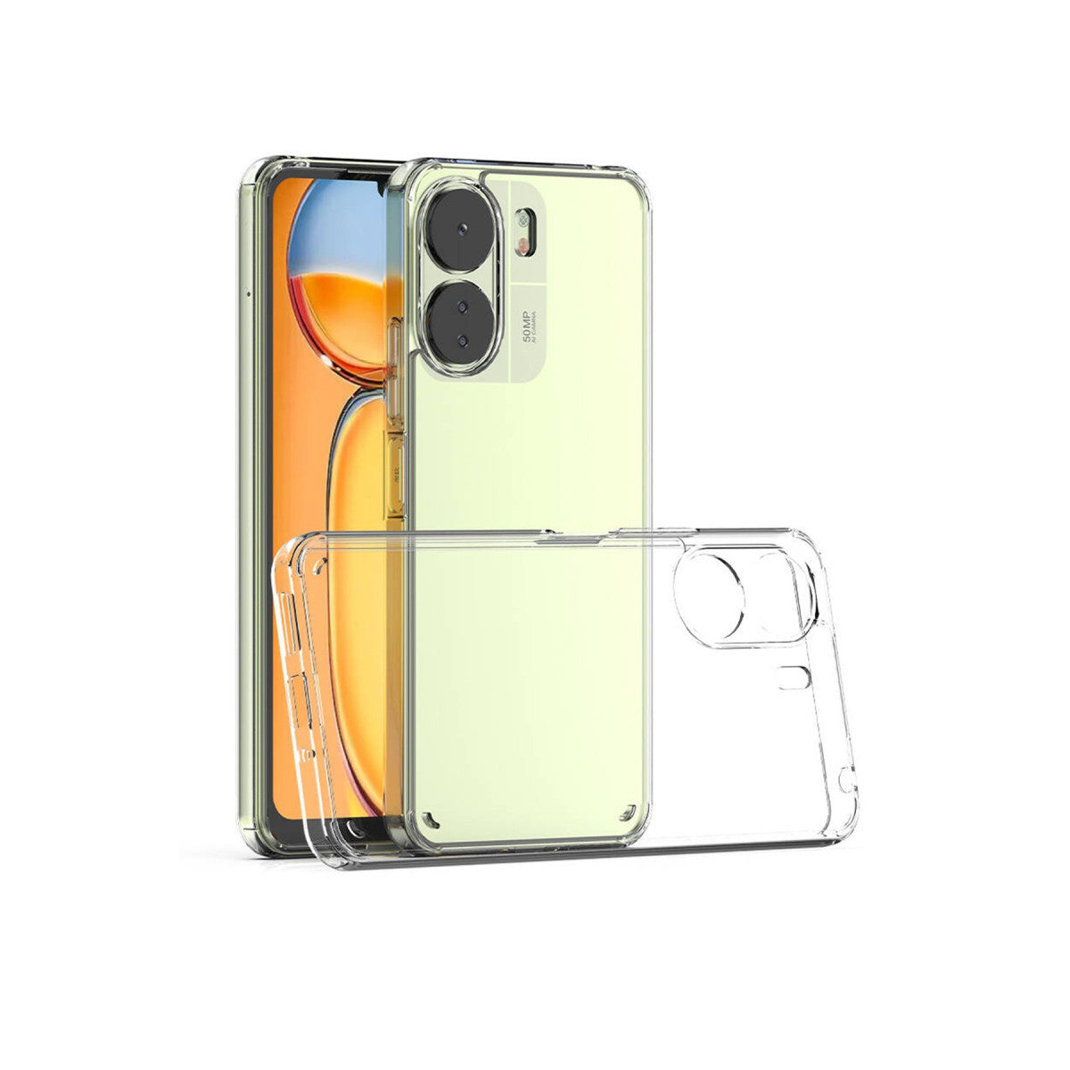 Newface Xiaomi Redmi 13C Kılıf Lüx Şeffaf Silikon