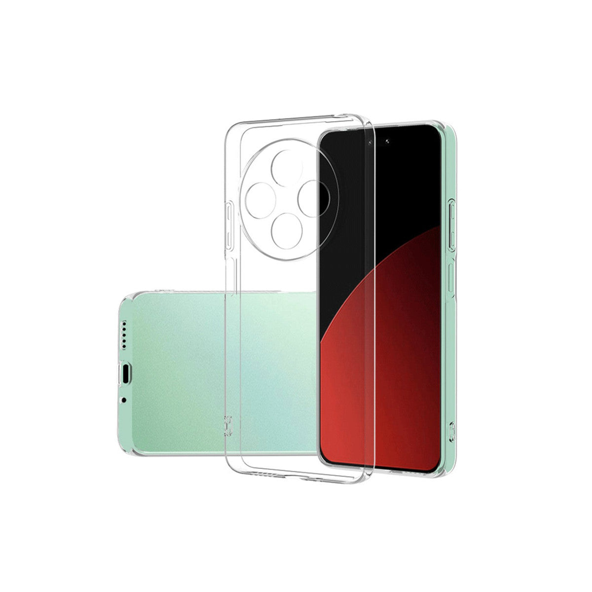 Newface Xiaomi Redmi 14C Kılıf Lüx Şeffaf Silikon
