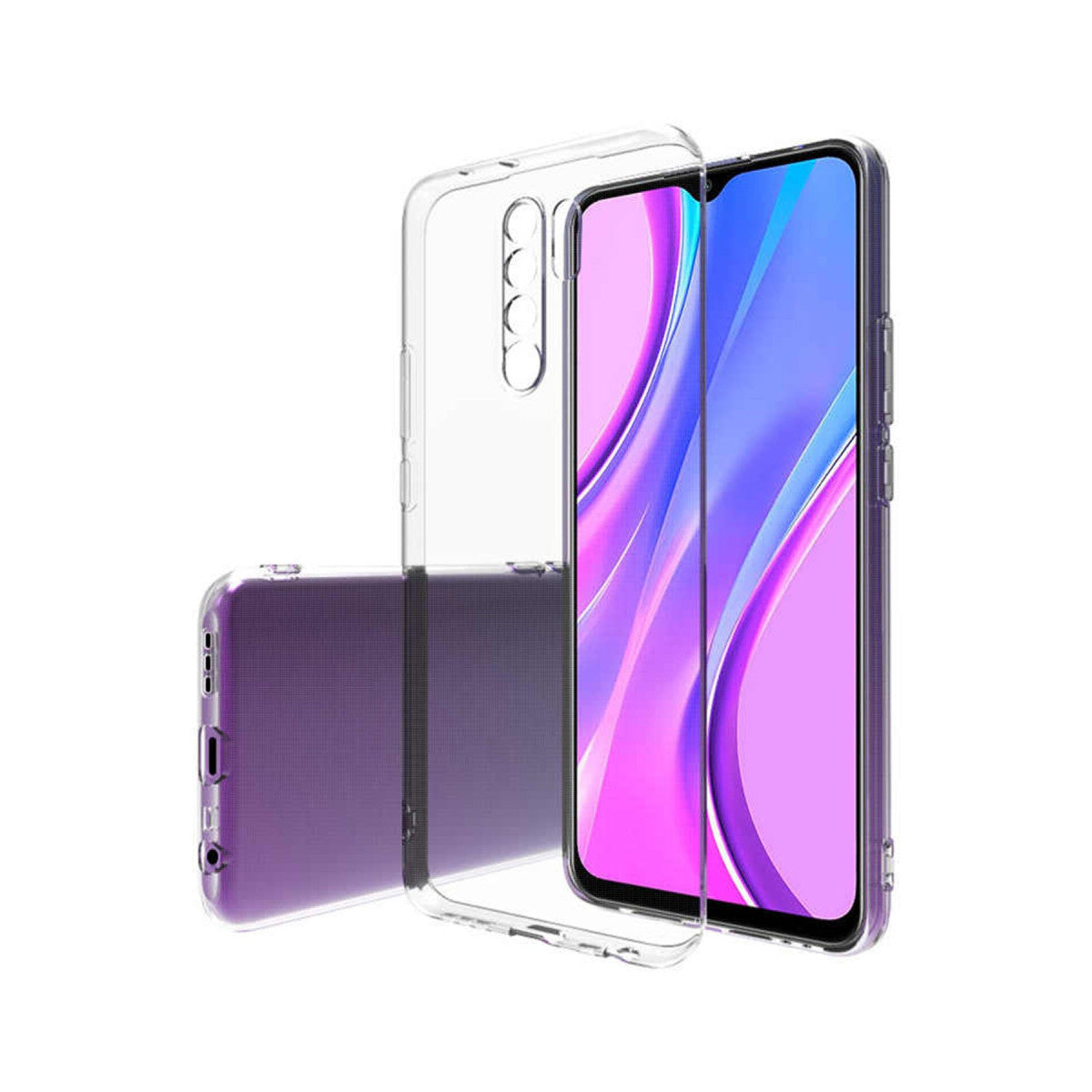 Newface Xiaomi Redmi 9 Kılıf Lüx Şeffaf Silikon