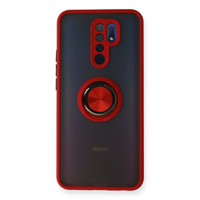 Newface Xiaomi Redmi 9 Kılıf Montreal Yüzüklü Silikon Kapak