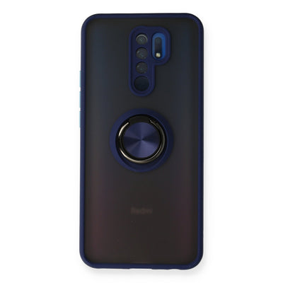 Newface Xiaomi Redmi 9 Kılıf Montreal Yüzüklü Silikon Kapak