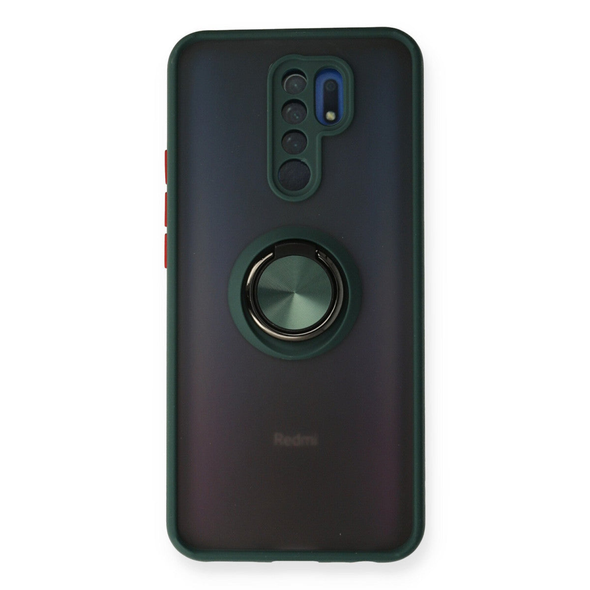 Newface Xiaomi Redmi 9 Kılıf Montreal Yüzüklü Silikon Kapak