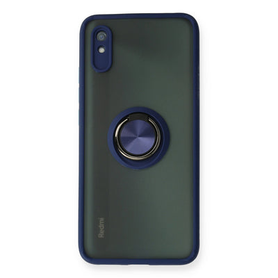 Newface Xiaomi Redmi 9A Kılıf Montreal Yüzüklü Silikon Kapak