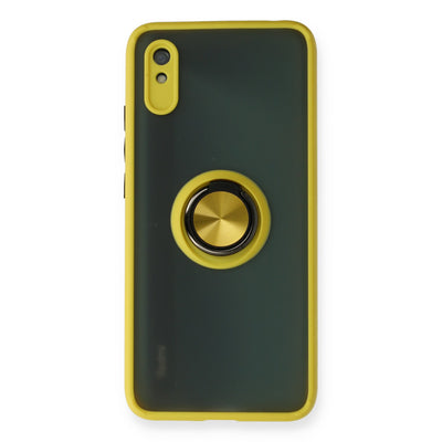 Newface Xiaomi Redmi 9A Kılıf Montreal Yüzüklü Silikon Kapak