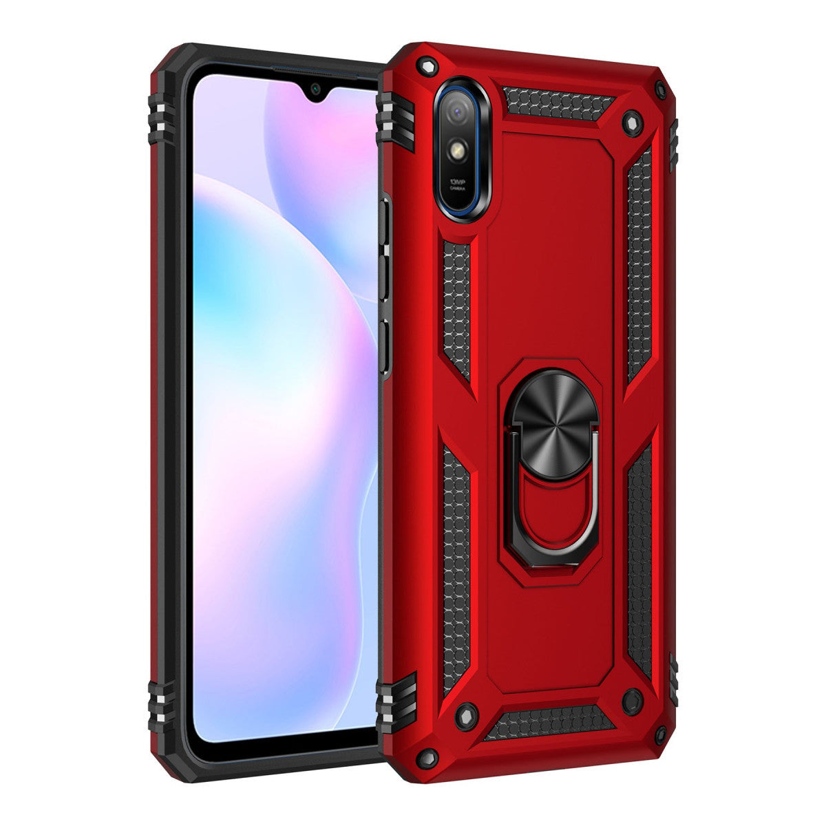 Newface Xiaomi Redmi 9A Kılıf Sofya Yüzüklü Silikon Kapak