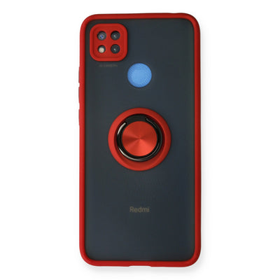 Newface Xiaomi Redmi 9C Kılıf Montreal Yüzüklü Silikon Kapak