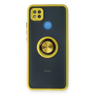 Newface Xiaomi Redmi 9C Kılıf Montreal Yüzüklü Silikon Kapak