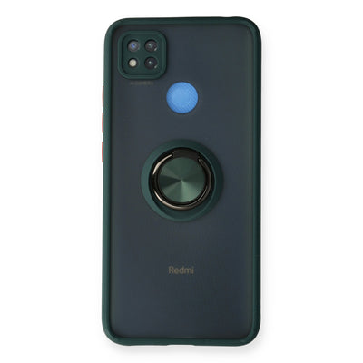 Newface Xiaomi Redmi 9C Kılıf Montreal Yüzüklü Silikon Kapak