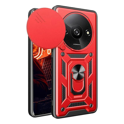 Newface Xiaomi Redmi A3 4G Kılıf Pars Lens Yüzüklü Silikon