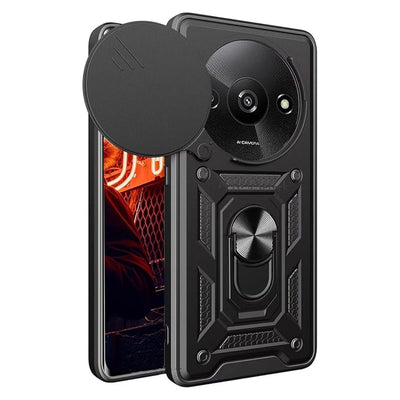 Newface Xiaomi Redmi A3 4G Kılıf Pars Lens Yüzüklü Silikon