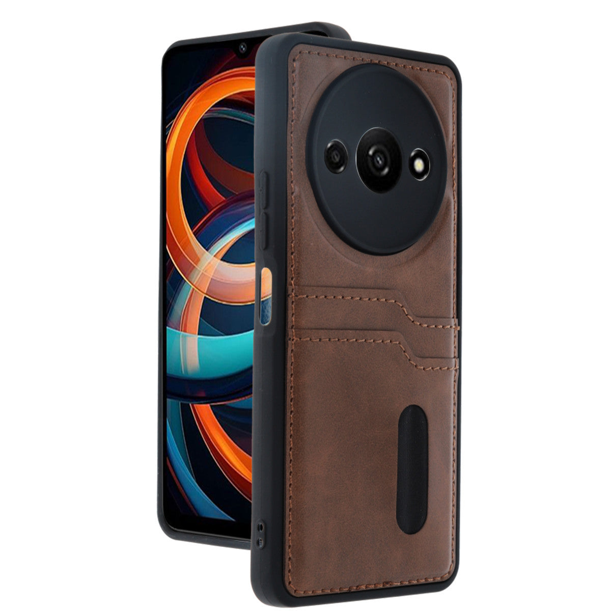 Newface Xiaomi Redmi A3 4G Kılıf Sara Kartvizitli Deri Kılıf