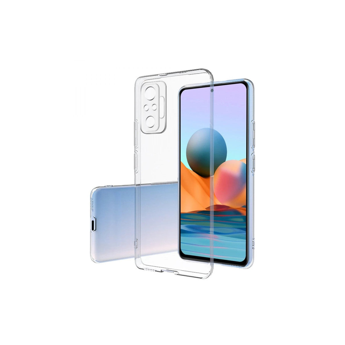 Newface Xiaomi Redmi Note 10 Pro Kılıf Lüx Şeffaf Silikon