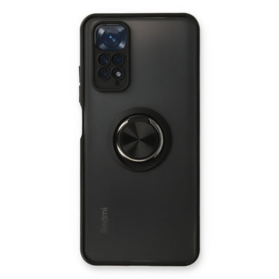 Newface Xiaomi Redmi Note 11 Kılıf Montreal Yüzüklü Silikon Kapak