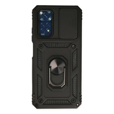 Newface Xiaomi Redmi Note 11 Kılıf Pars Lens Yüzüklü Silikon