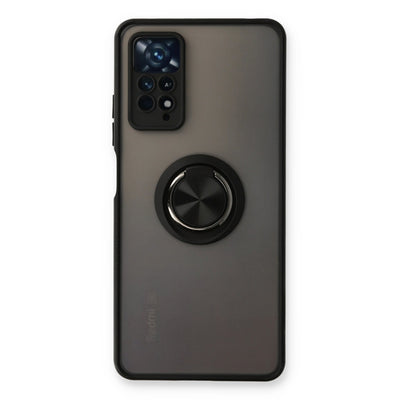 Newface Xiaomi Redmi Note 11 Pro Kılıf Montreal Yüzüklü Silikon Kapak