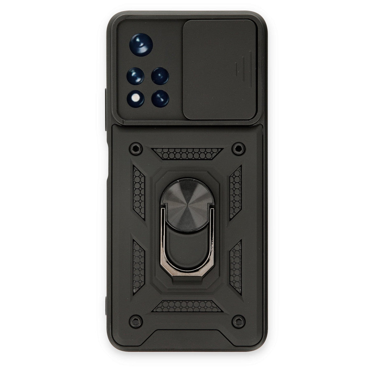 Newface Xiaomi Redmi Note 11T Kılıf Pars Lens Yüzüklü Silikon