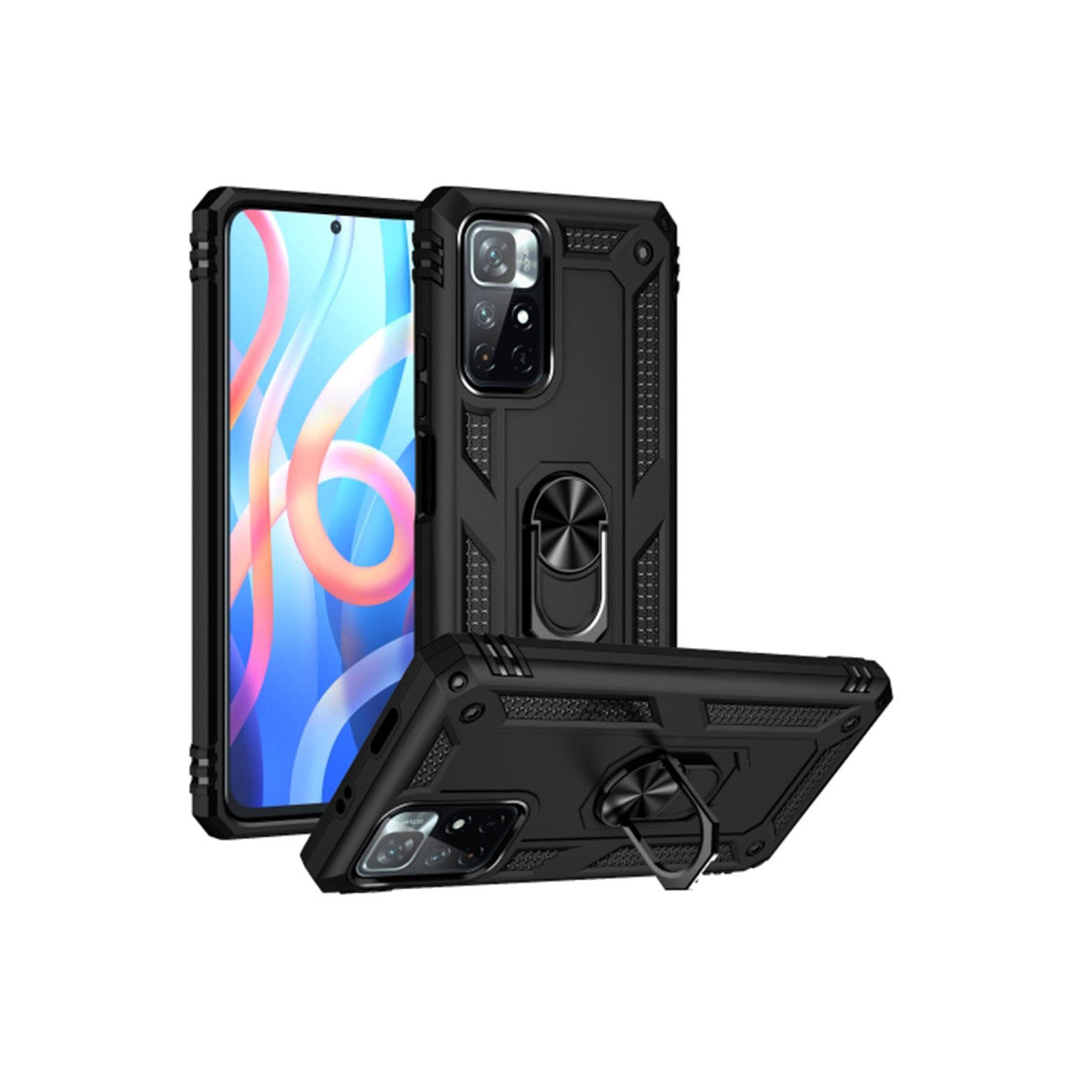 Newface Xiaomi Redmi Note 11T Kılıf Sofya Yüzüklü Silikon Kapak