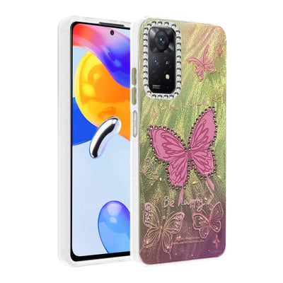 Newface Xiaomi Redmi Note 12 Pro 4G Kılıf Blade Aynalı Desenli Kapak