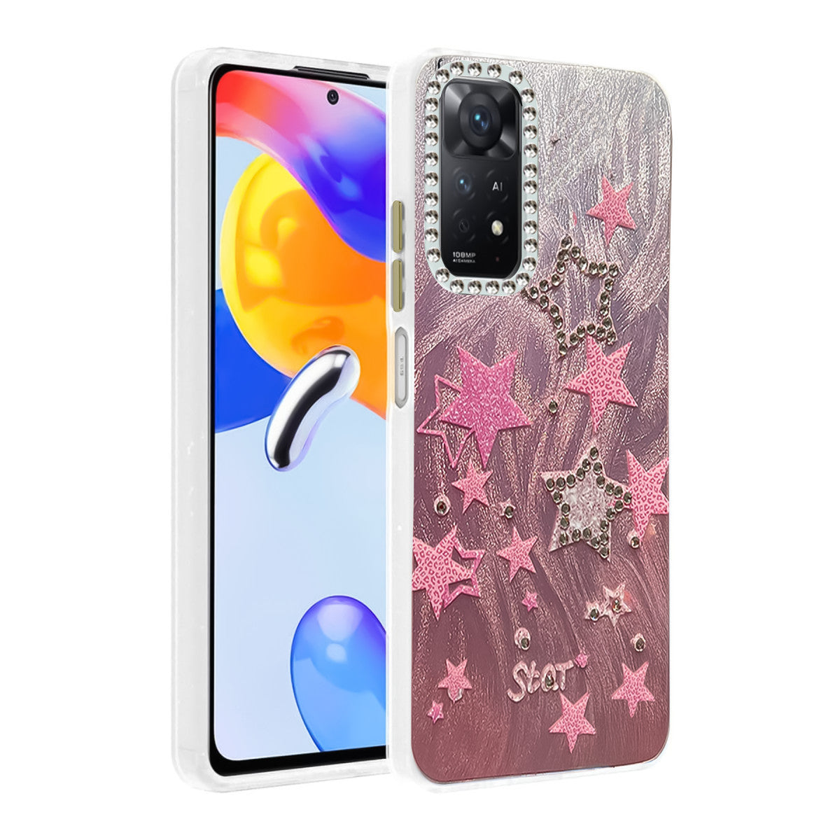 Newface Xiaomi Redmi Note 12 Pro 4G Kılıf Blade Aynalı Desenli Kapak