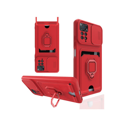 Newface Xiaomi Redmi Note 12 Pro 4G Kılıf Zuma Kartvizitli Yüzüklü Silikon