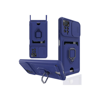 Newface Xiaomi Redmi Note 12 Pro 4G Kılıf Zuma Kartvizitli Yüzüklü Silikon