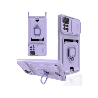 Newface Xiaomi Redmi Note 12 Pro 4G Kılıf Zuma Kartvizitli Yüzüklü Silikon