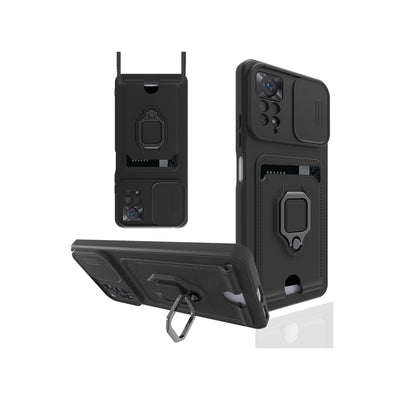 Newface Xiaomi Redmi Note 12 Pro 4G Kılıf Zuma Kartvizitli Yüzüklü Silikon