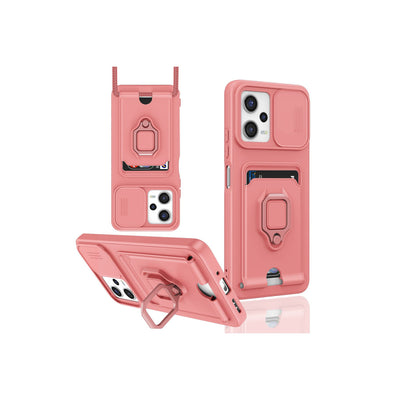 Newface Xiaomi Redmi Note 12 Pro 5G Kılıf Zuma Kartvizitli Yüzüklü Silikon