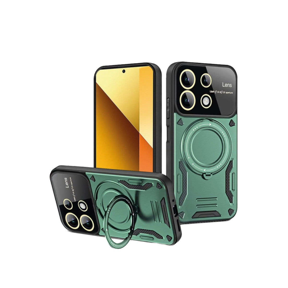 Newface Xiaomi Redmi Note 13 4G Kılıf Joy Lens Standlı Kapak