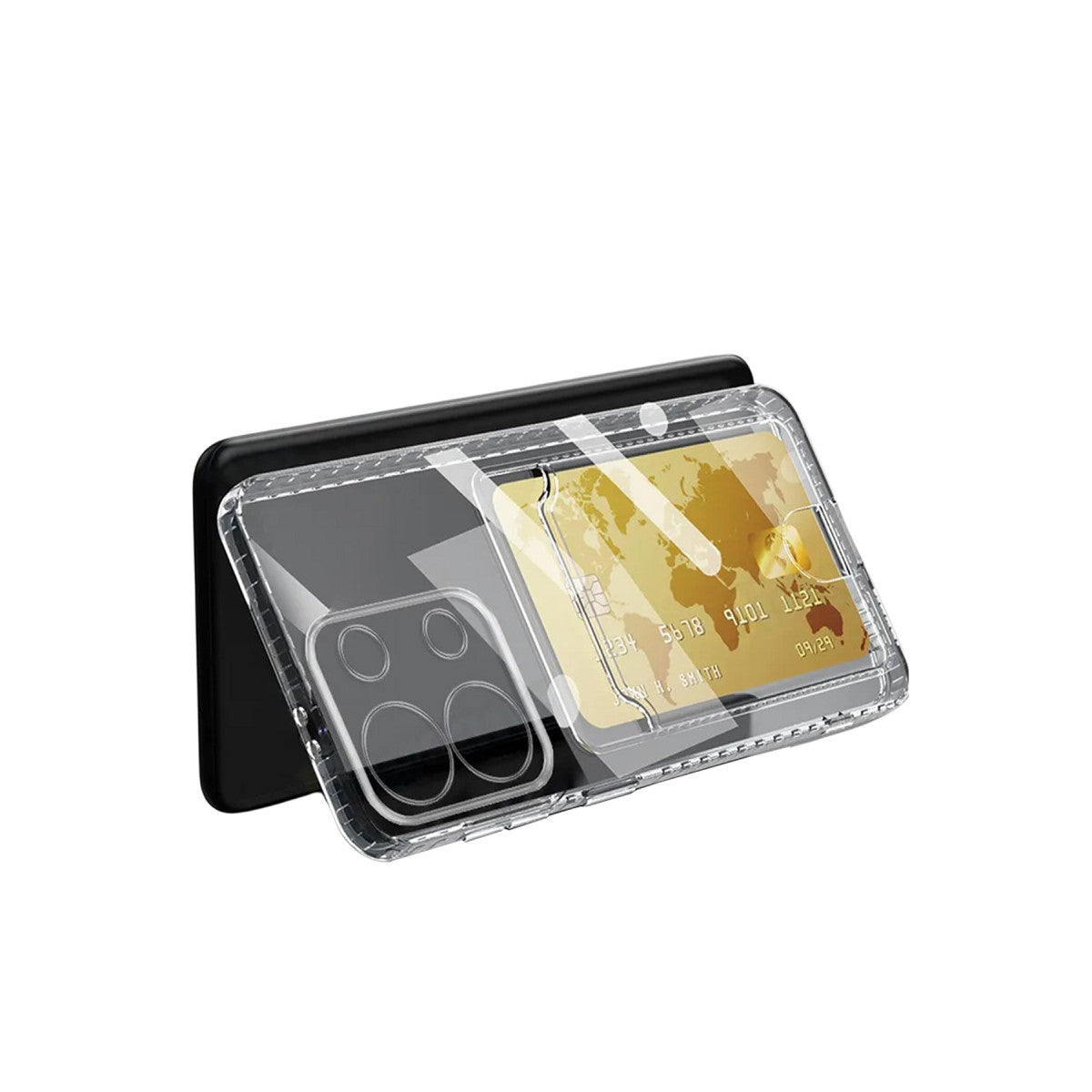 Newface Xiaomi Redmi Note 13 4G Kılıf Kart Şeffaf Silikon