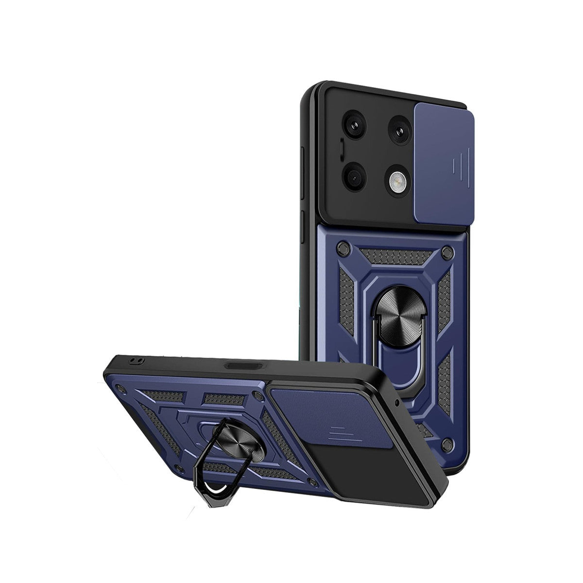 Newface Xiaomi Redmi Note 13 4G Kılıf Pars Lens Yüzüklü Silikon