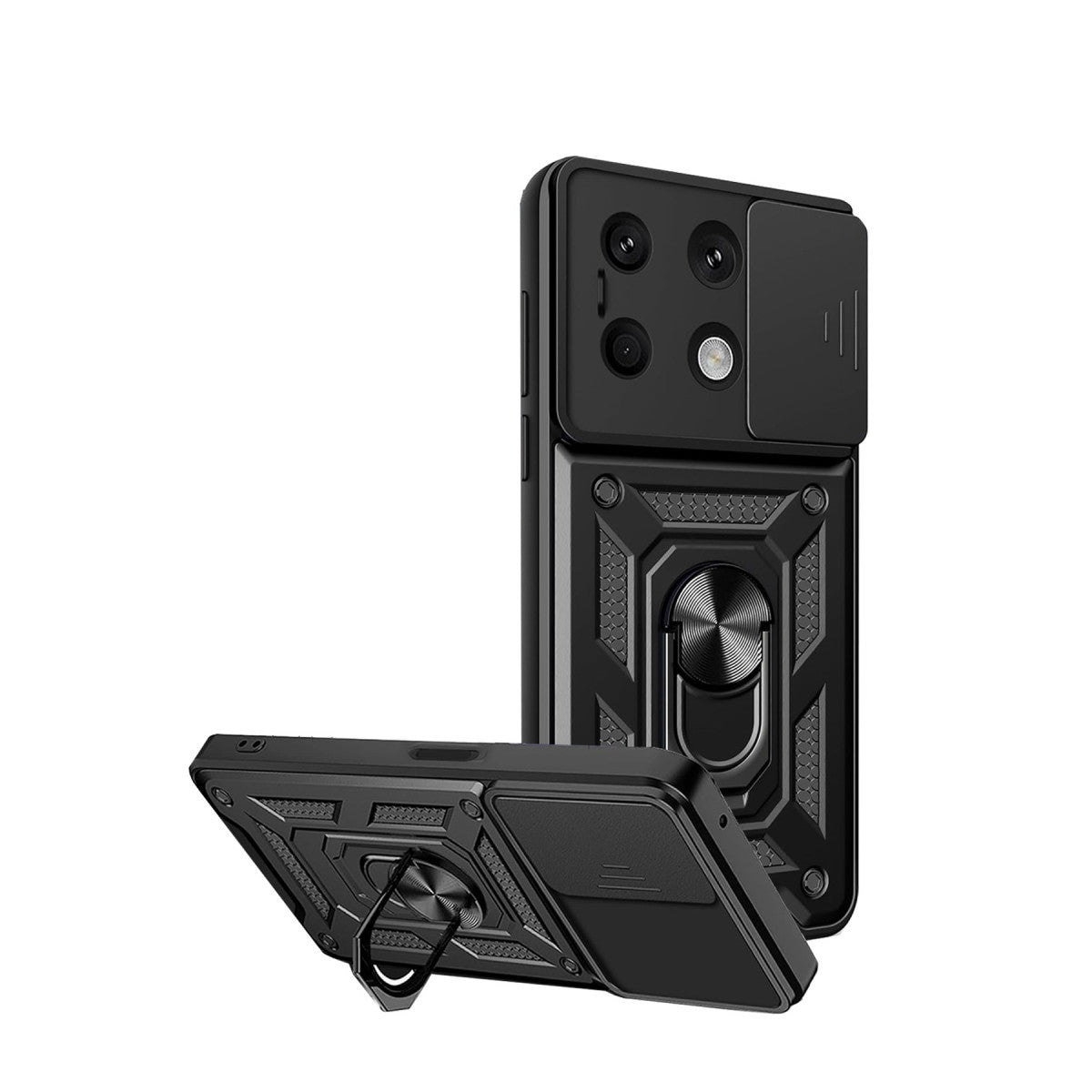 Newface Xiaomi Redmi Note 13 4G Kılıf Pars Lens Yüzüklü Silikon